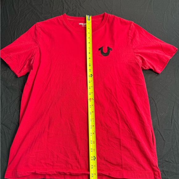 True Religion Vibrant Red Short Sleeve Tee - Picture 3 of 6